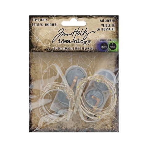 Tim Holtz Idea-Ology Tiny Lights -valot, Halloween. 2 kpl