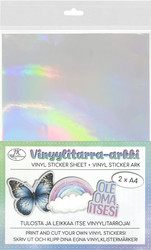 Primeco Vinyylitarra A4 hologrammi hopea 2 ark