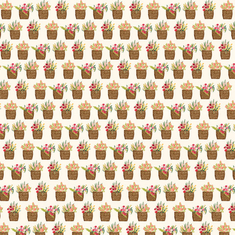 Carta Bella Flower Market skräppipaperi Flower Baskets