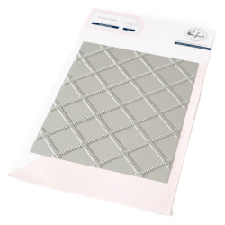 Pinkfresh Studio Press Plate -levy Stippled Plaid