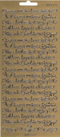 Ääriviivatarra, Läksiäiset, kulta