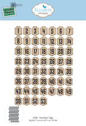 Elizabeth Craft Designs stanssi Number Tags