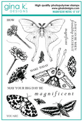 Gina K. Designs leimasin Magnificent Moths