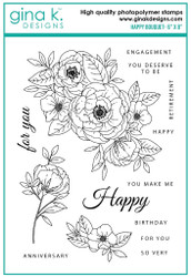Gina K. Designs leimasin Happy Bouquet