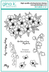 Gina K. Designs leimasin May Flowers