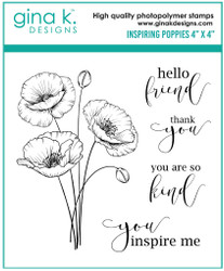 Gina K. Designs leimasin Inspiring Poppies