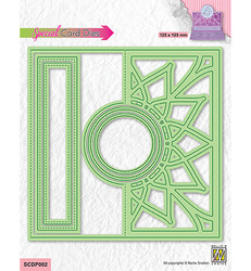 Nellie's Choice stanssi Easel Card Flowers 1