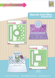 Nellie's Choice stanssi Easel Card Flowers 1