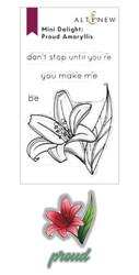 Altenew Mini Delight: Proud Amaryllis -leimasin- ja stanssisetti
