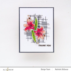 Altenew Mini Delight: Proud Amaryllis -leimasin- ja stanssisetti