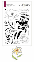 Altenew Build-A-Flower Queen of the Lilies stanssi- ja leimasinsetti