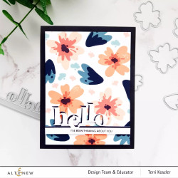 Altenew Tiny Sentiments: Hello -stanssi