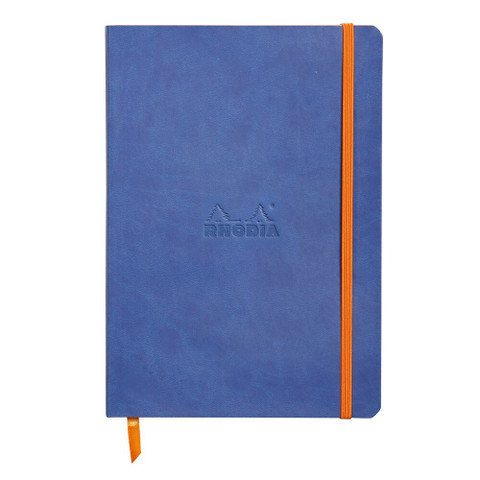 Rhodia Rhodiarama -muistikirja, soft A5 sapphire dot ivory