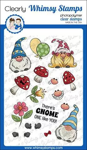 Whimsy Stamps Gnomies -leimasinsetti