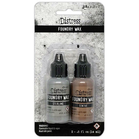 Tim Holtz Distress Foundry Wax -setti, Sterling ja Statue