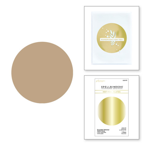 Spellbinders Glimmer Hot Foil -kuviolevy Essential Glimmer Solid Circle
