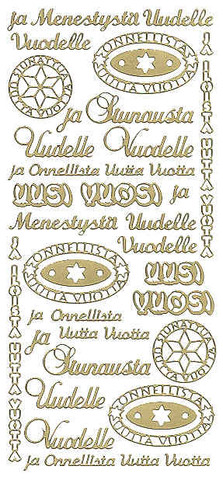 Ääriviivatarra, Uusivuosi, kulta