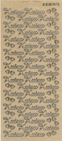 Ääriviivatarra, Kutsu, glitterkulta