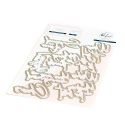 Pinkfresh Studio stanssi Modern Script Sentiments