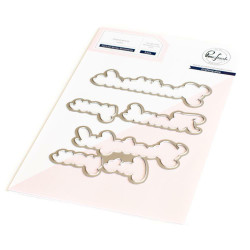 Pinkfresh Studio stanssi Fall Leaf Border Sentiments