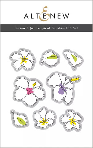Altenew Linear Life: Tropical Garden -stanssi