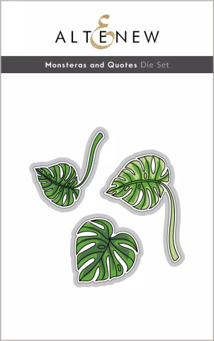 Altenew Monsteras and Quotes -stanssi