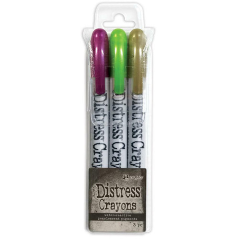 Tim Holtz Distress Crayons Pearl setti Halloween #4