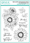 Gina K. Designs leimasin Sensational Sunflowers