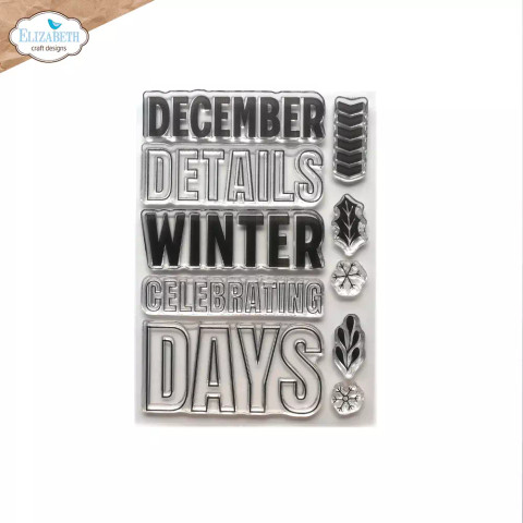 Elizabeth Craft Designs leimasin December Details