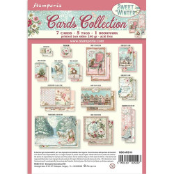 Stamperia Cards Collection -leikekuvat Sweet Winter