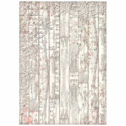 Stamperia riisipaperi Sweet Winter, Wood Pattern