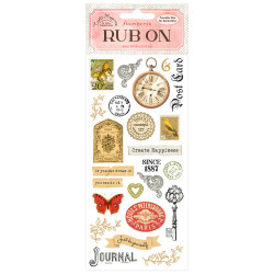 Stamperia Create Happiness, Journal Rub On -siirtokuvat