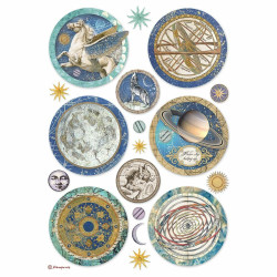 Stamperia riisipaperi Cosmos Infinity, Rounds