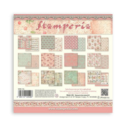 Stamperia paperipakkaus Rose Parfum Maxi Background, 12