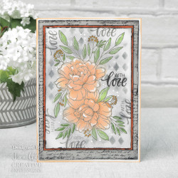Woodware leimasin Roses With Love