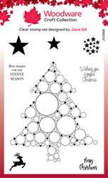 Woodware leimasin Big Bubble Christmas Tree