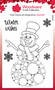 Woodware leimasin Big Bubble Snowman
