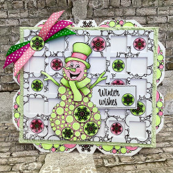 Woodware leimasin Big Bubble Snowman