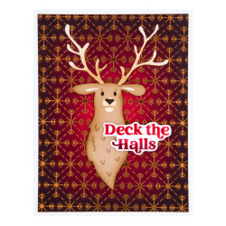 Spellbinders Simon Hurley Glimmer Hot Foil -kuviolevy Geo Snowflakes