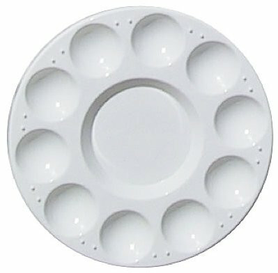 Colourcraft Plastic Circular 11 Well Palette -paletti