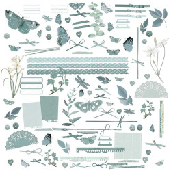 49 and Market Laser Cut Outs -leikekuvat, Color Swatch: Eucalyptus