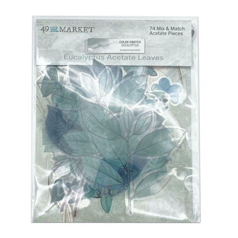 49 and Market Color Swatch: Eucalyptus Acetate Leaves -leikekuvat