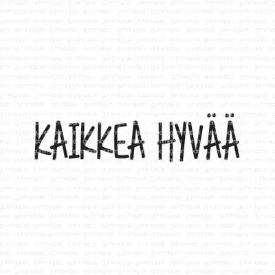 Gummiapan leimasin Kaikkea Hyvää