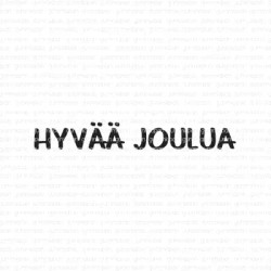 Gummiapan leimasin Hyvää Joulua