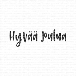 Gummiapan leimasin Hyvää Joulua