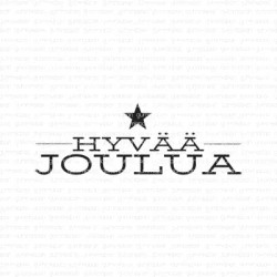 Gummiapan leimasin Hyvää Joulua
