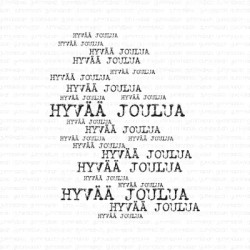 Gummiapan leimasin Hyvää Joulua Background