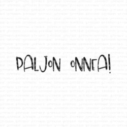Gummiapan leimasin Paljon Onnea!