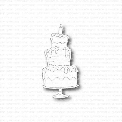 Gummiapan stanssi Cake with a Candle