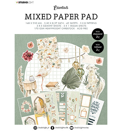 Studio Light Mixed -paperipakkaus Bohemian Spring, A5